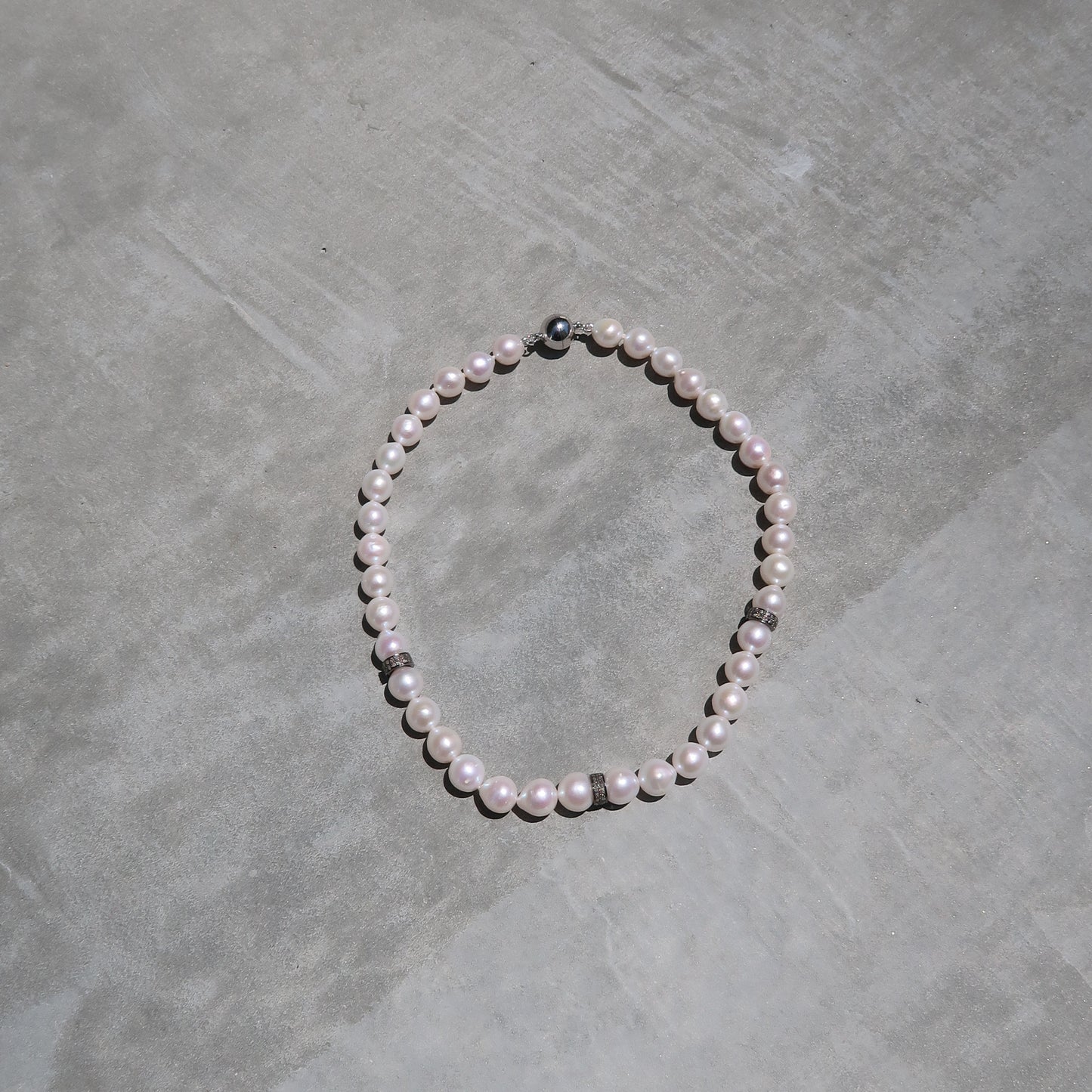 MARAN PEARL AND DIAMOND NECKLACE