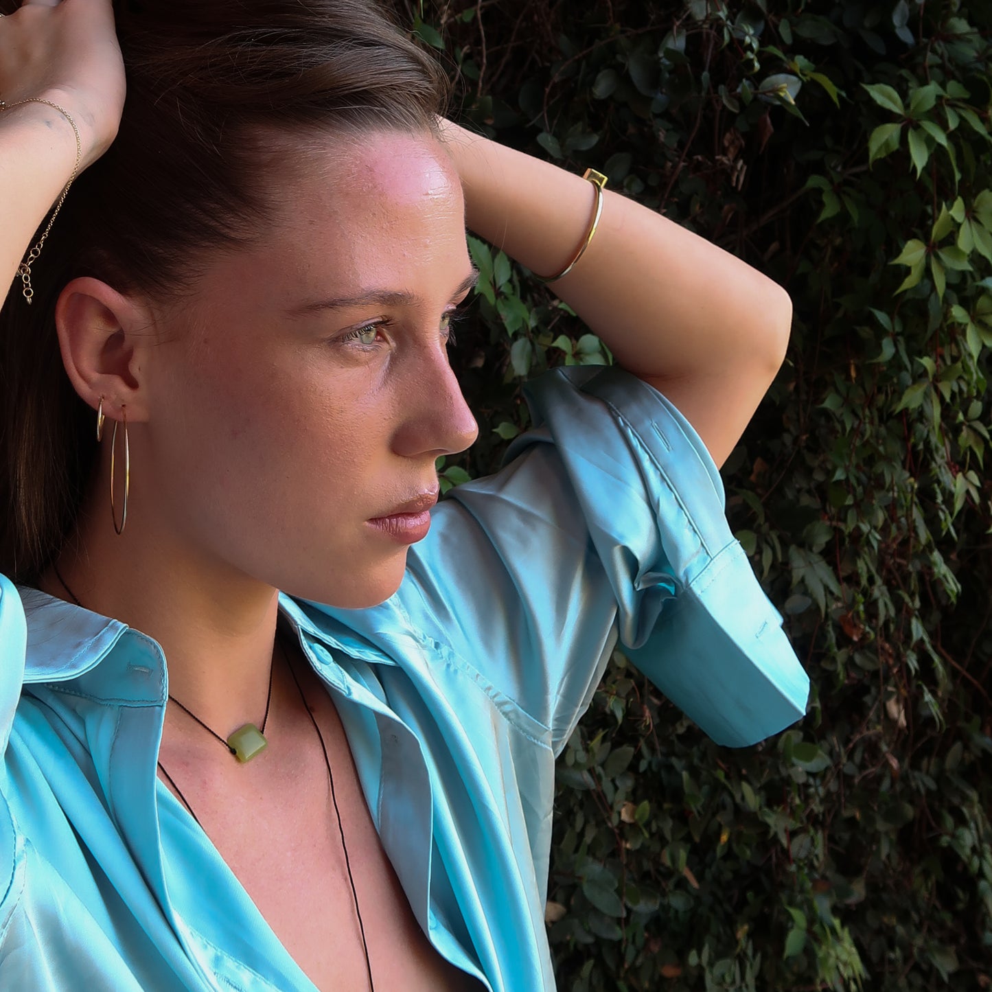 14k Barely There Hoops