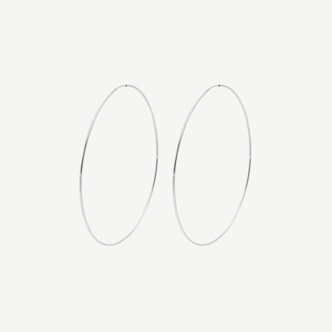 14k Barely There Hoops