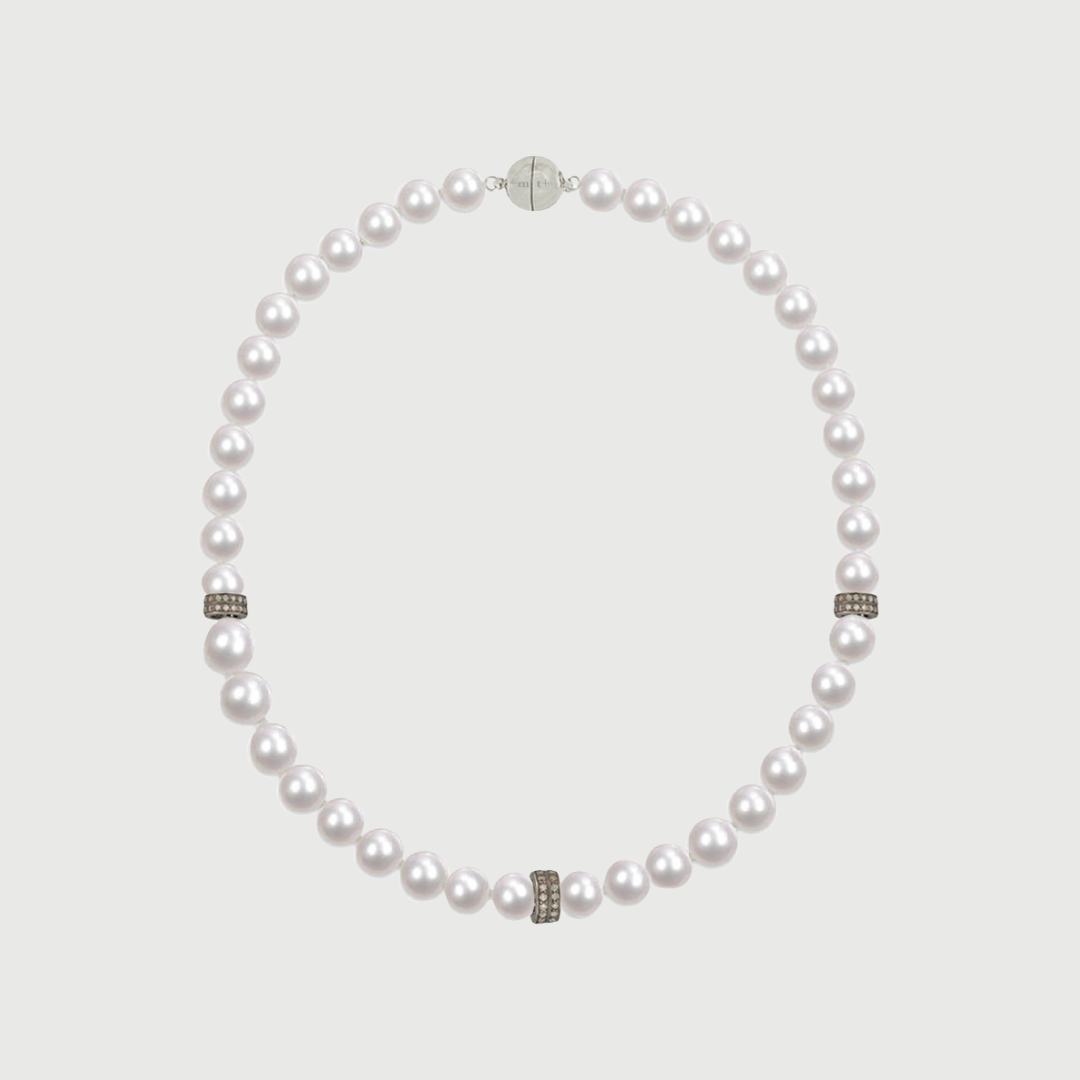 MARAN PEARL AND DIAMOND NECKLACE