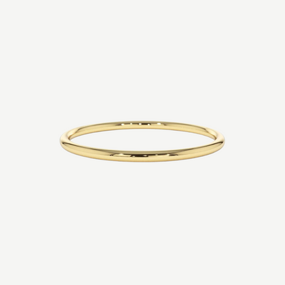 14k Thin Rounded Band