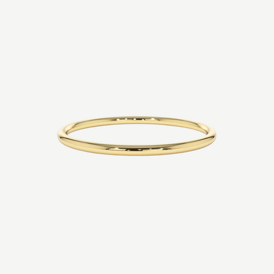 14k Thin Rounded Band