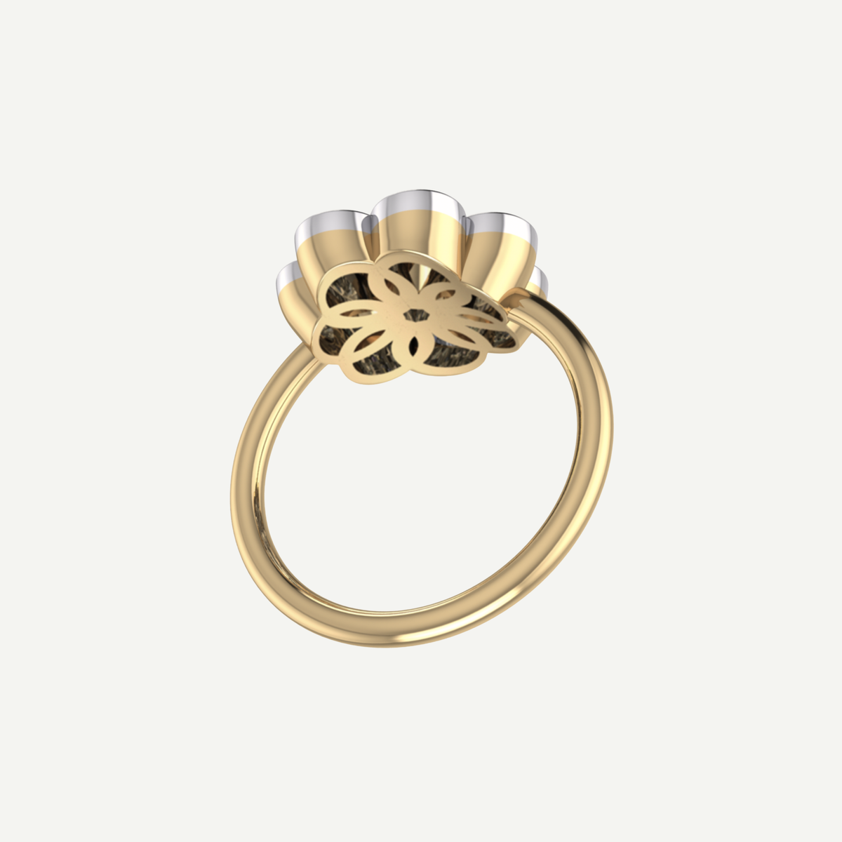 1ct Diamond Daisy Thin Ring