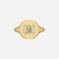 Cook Yellow Diamond Signet Ring