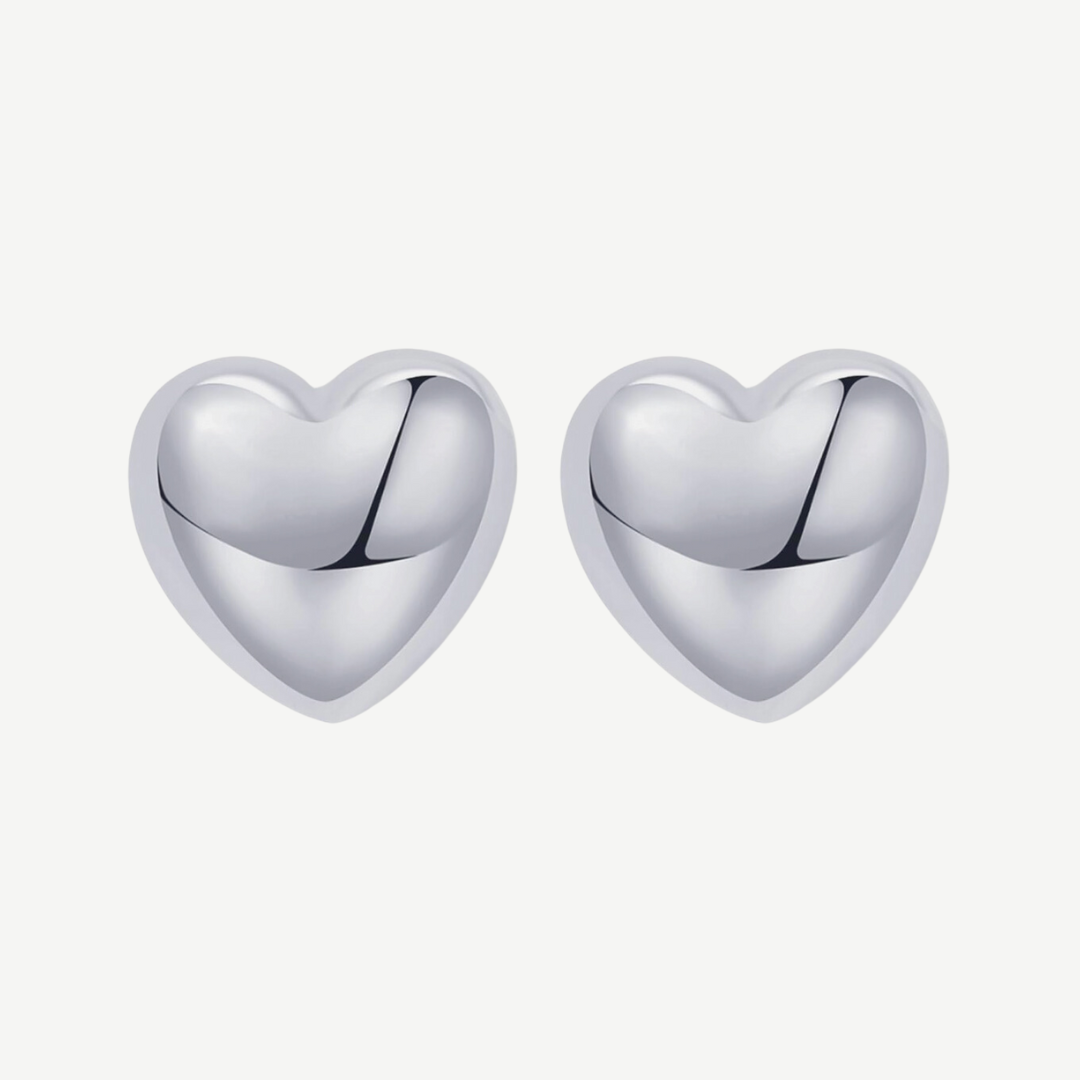 Puffed Heart Earrings