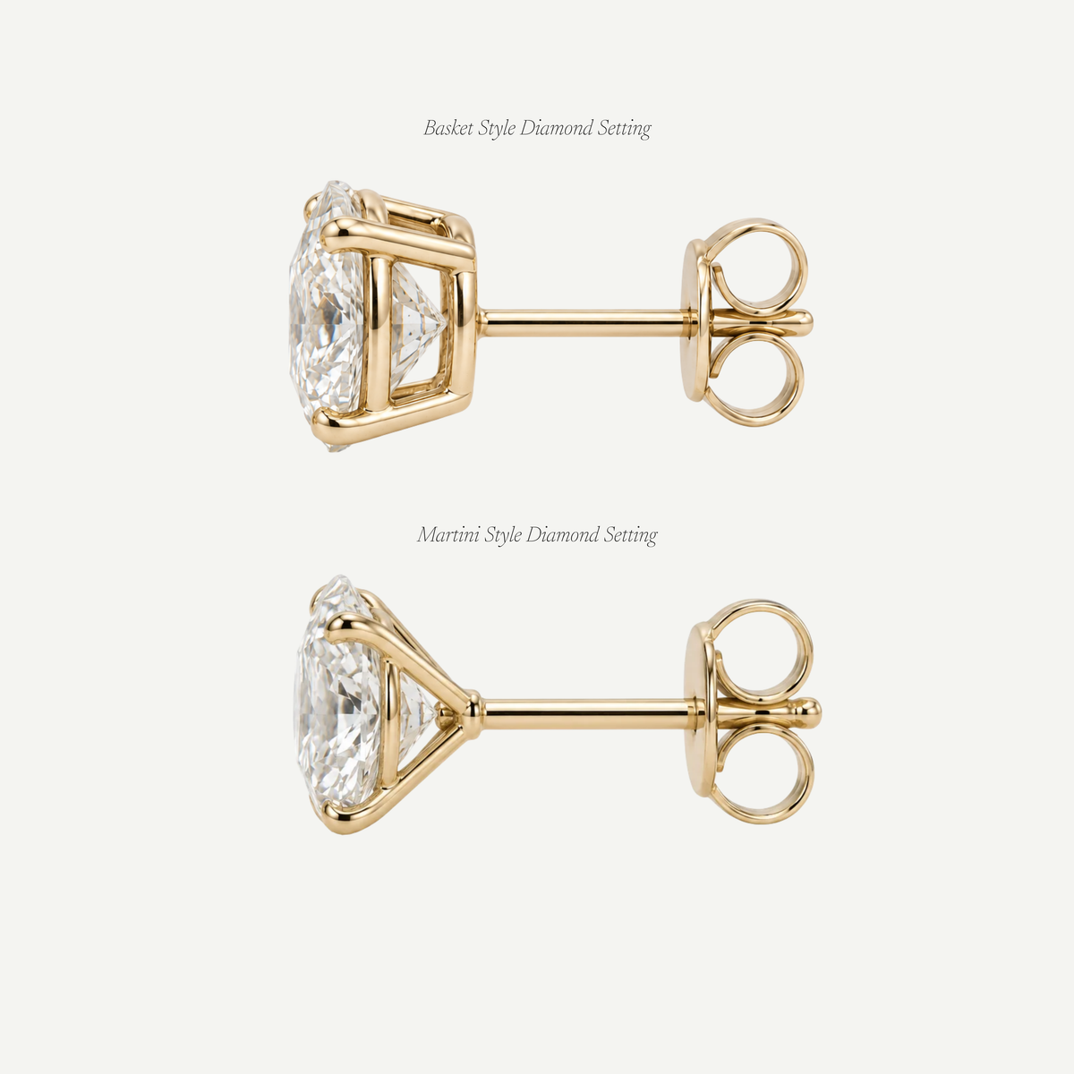 2ct Round Diamond Earrings