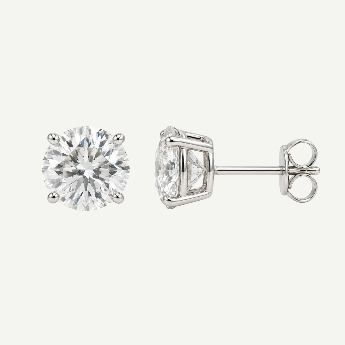 2ct Round Diamond Earrings