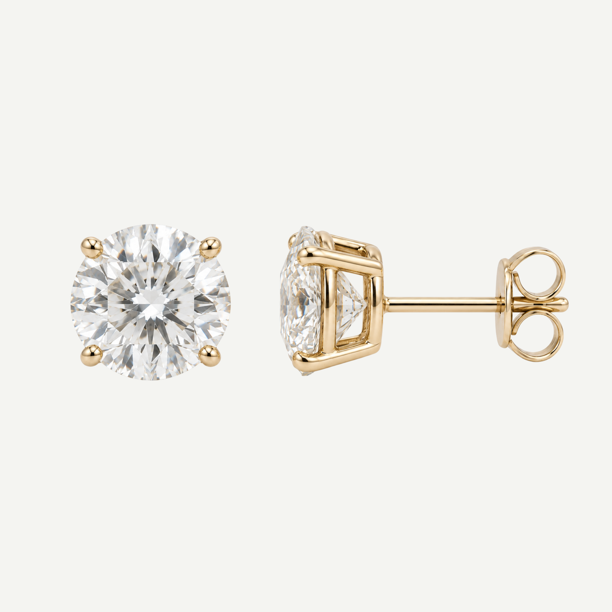 2ct Round Diamond Earrings