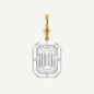 2.5ct Emerald Cut Diamond Bullseye Pendant