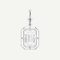 2.5ct Emerald Cut Diamond Bullseye Pendant