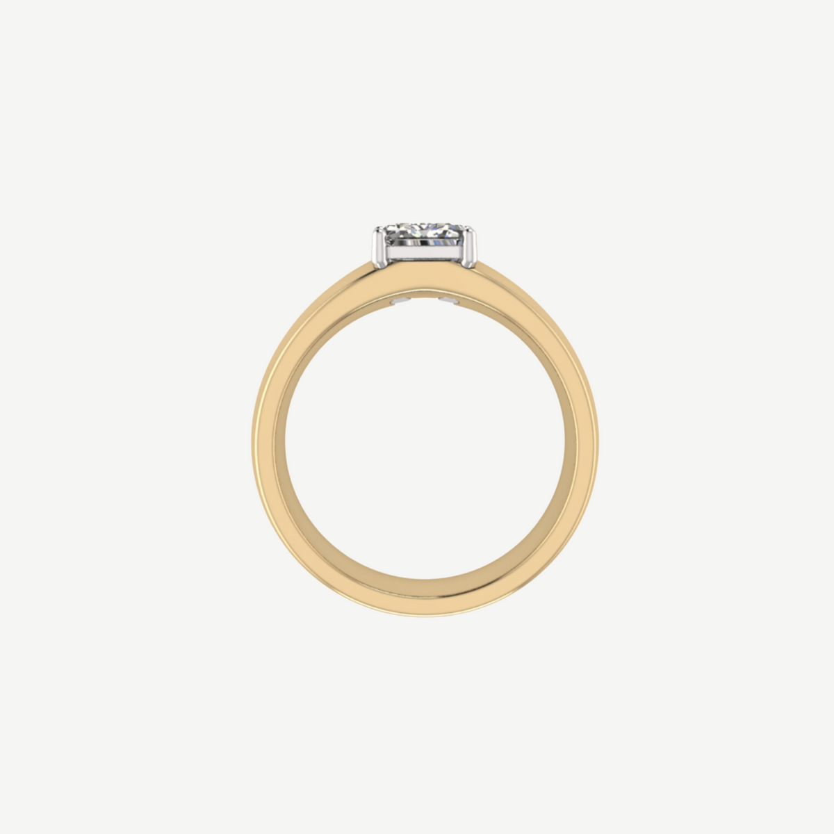 2ct Emerald Cut Diamond Cigar Band