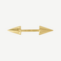 14k Barbell Spike Stud Earring