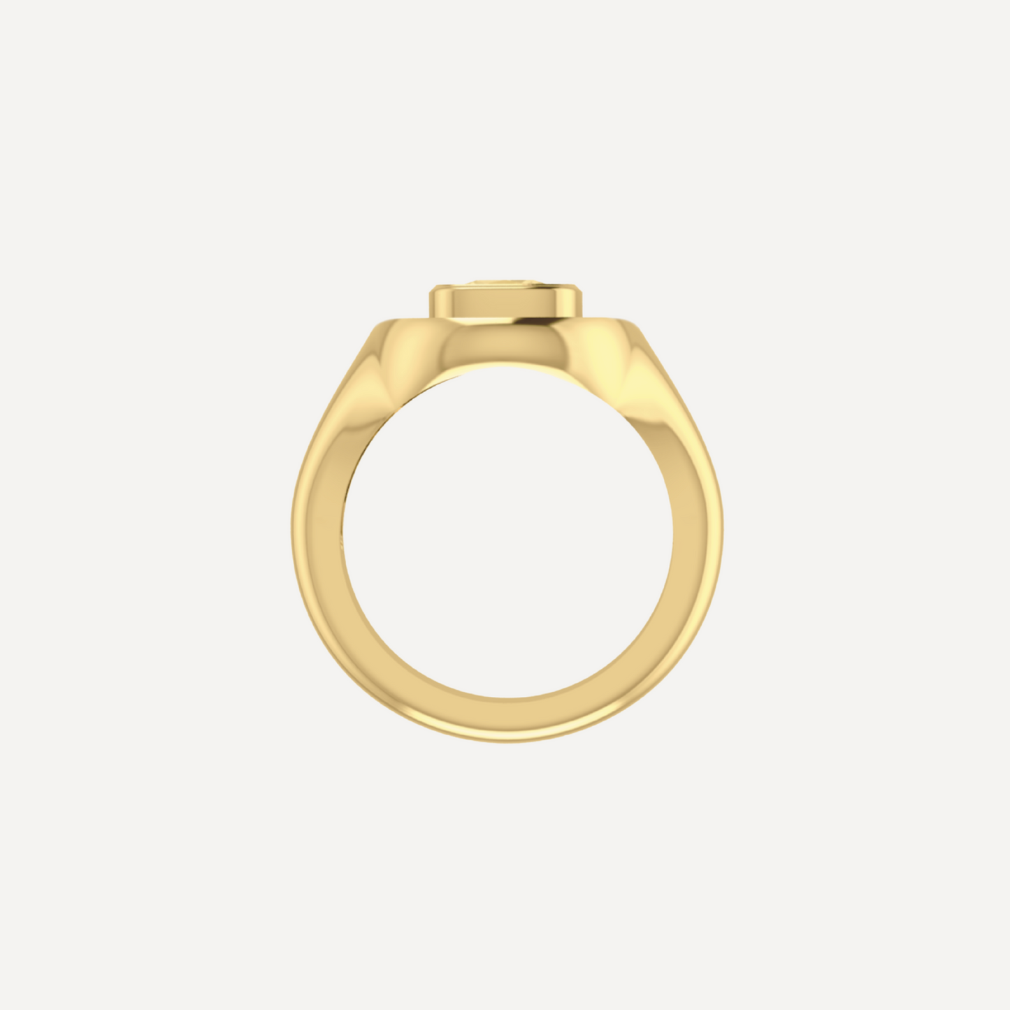 Cook Yellow Diamond Signet Ring