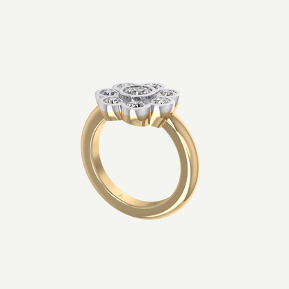 1ct Diamond Daisy Ring