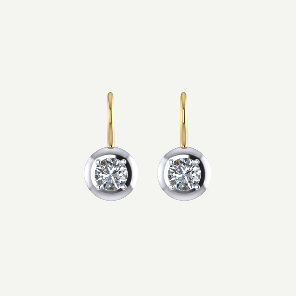 Jan Round 0.50ct Diamond Drop Earrings