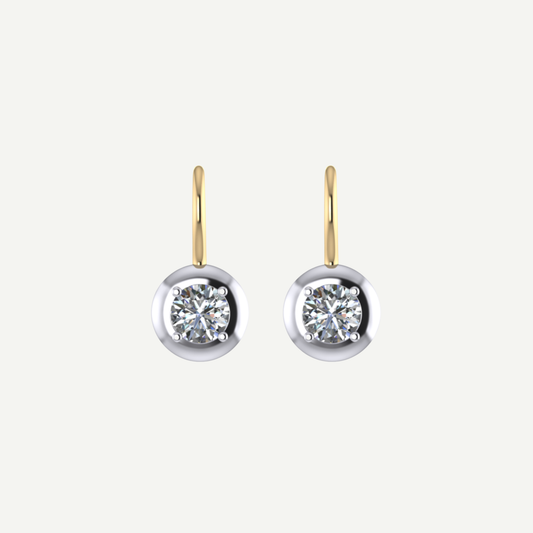 Jan 0.50ct Diamond Saucer Drop Earrings