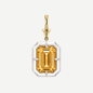 2ct Emerald Cut Citrine Bullseye Pendant