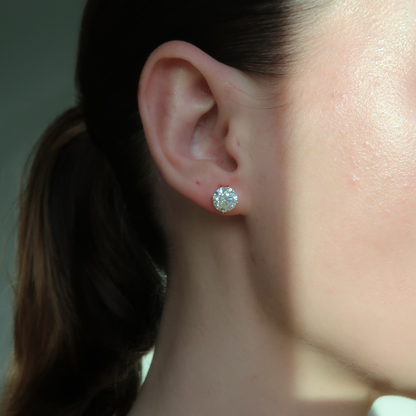 2ct Round Diamond Earrings