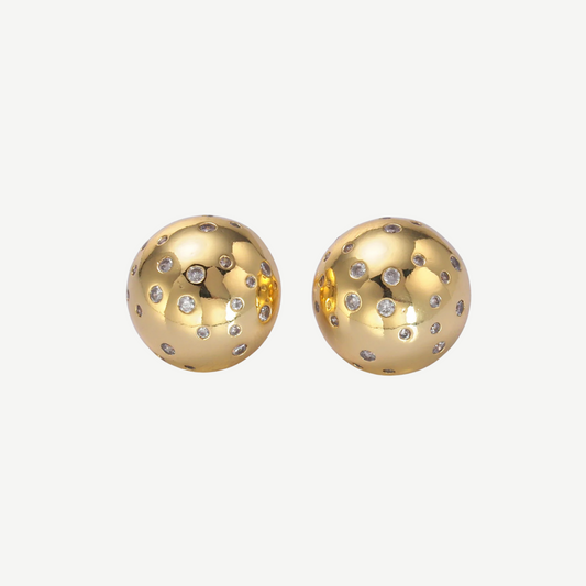 Satellite Pavé Bulb Earrings