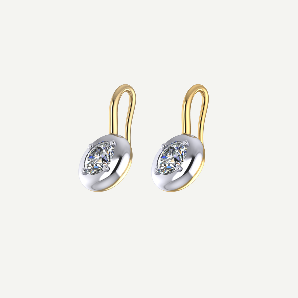 Jan Round 0.50ct Diamond Drop Earrings