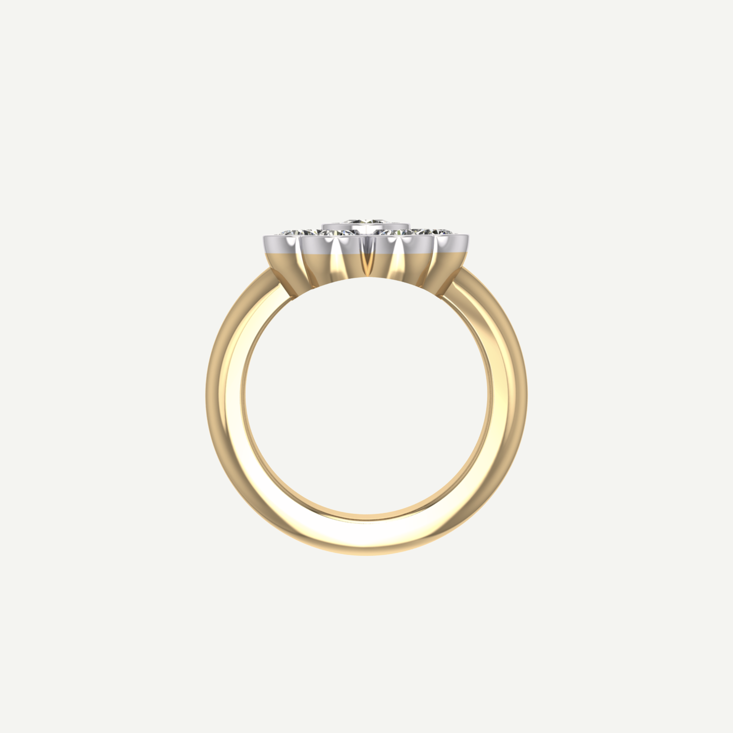 1ct Diamond Daisy Ring