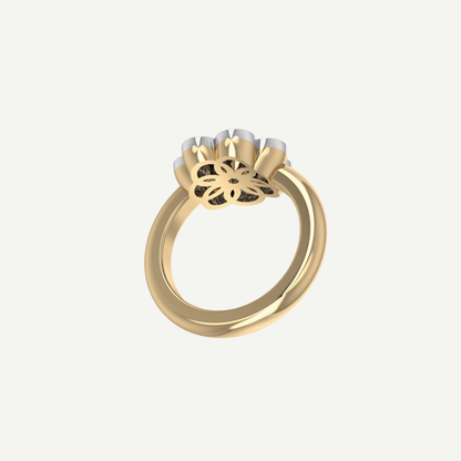 1ct Diamond Daisy Ring
