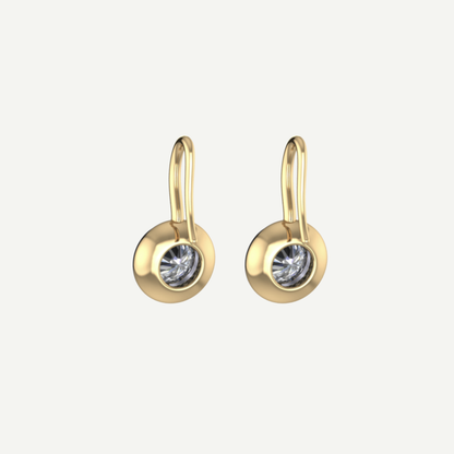 Jan 0.50ct Diamond Saucer Drop Earrings