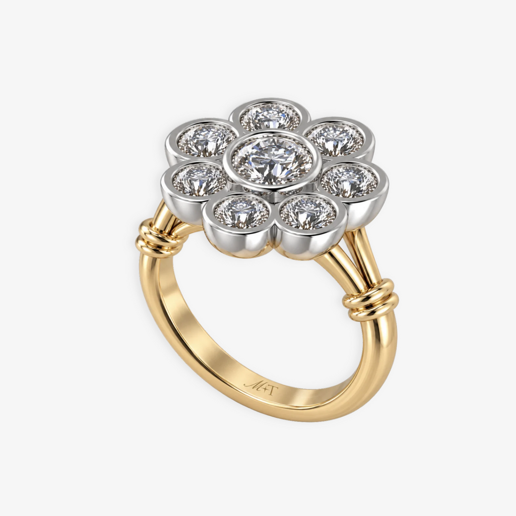 1ct Knotted Daisy Diamond Ring