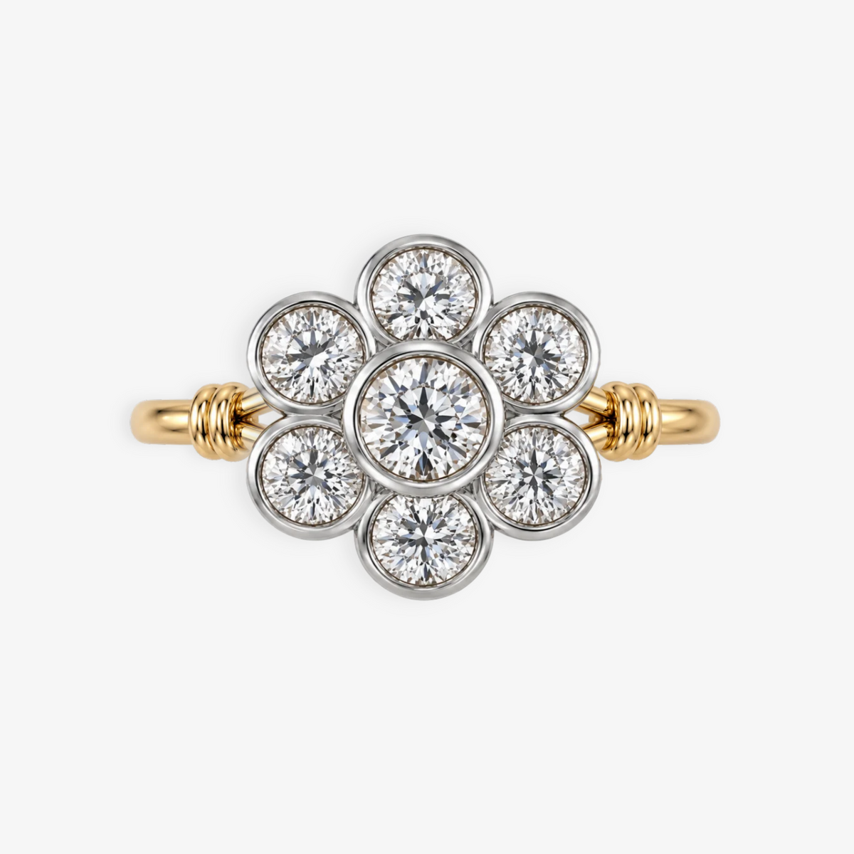 1ct Knotted Daisy Diamond Ring