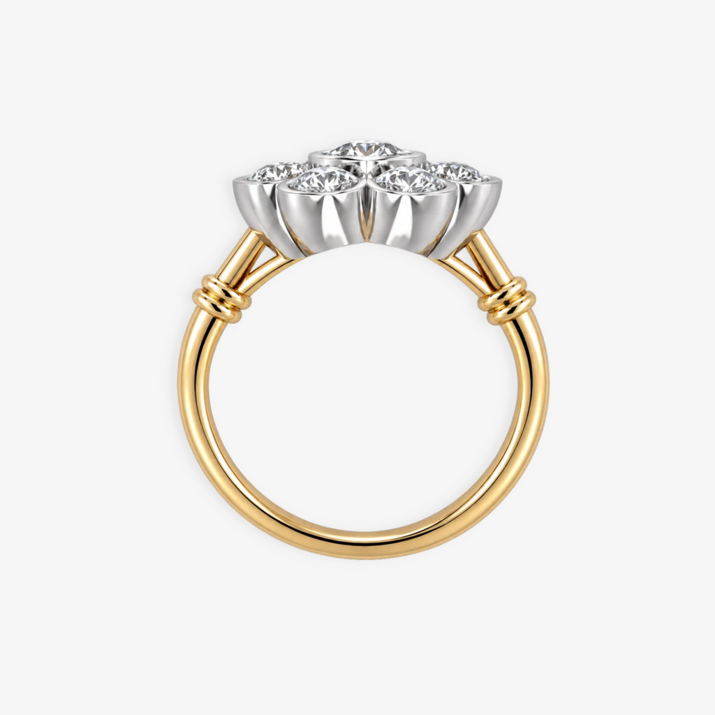 1ct Knotted Daisy Diamond Ring