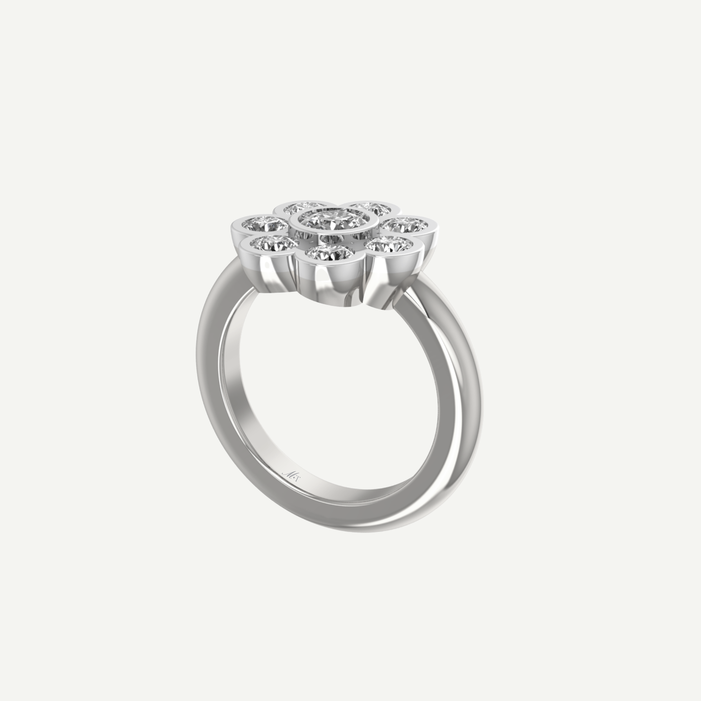 1ct Diamond Daisy Ring