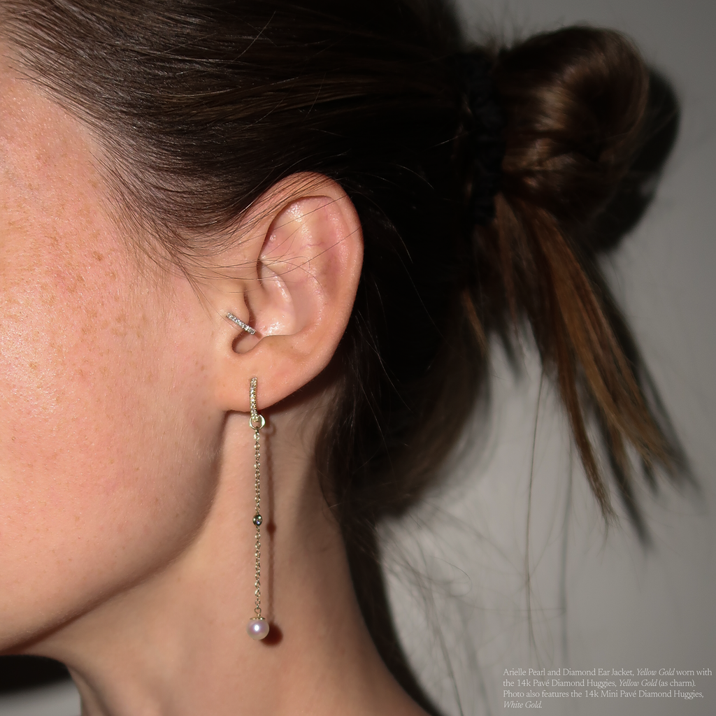 Arielle Diamond and Pearl Ear Jacket