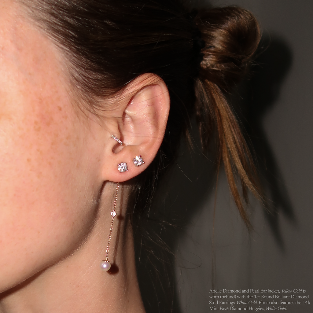Arielle Diamond and Pearl Ear Jacket