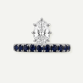 Athena Oval Sapphire and Diamond Ring