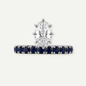 Athena Oval Sapphire and Diamond Ring