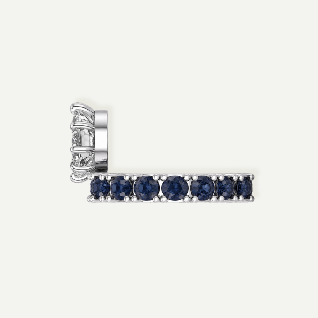 Athena Oval Sapphire and Diamond Ring
