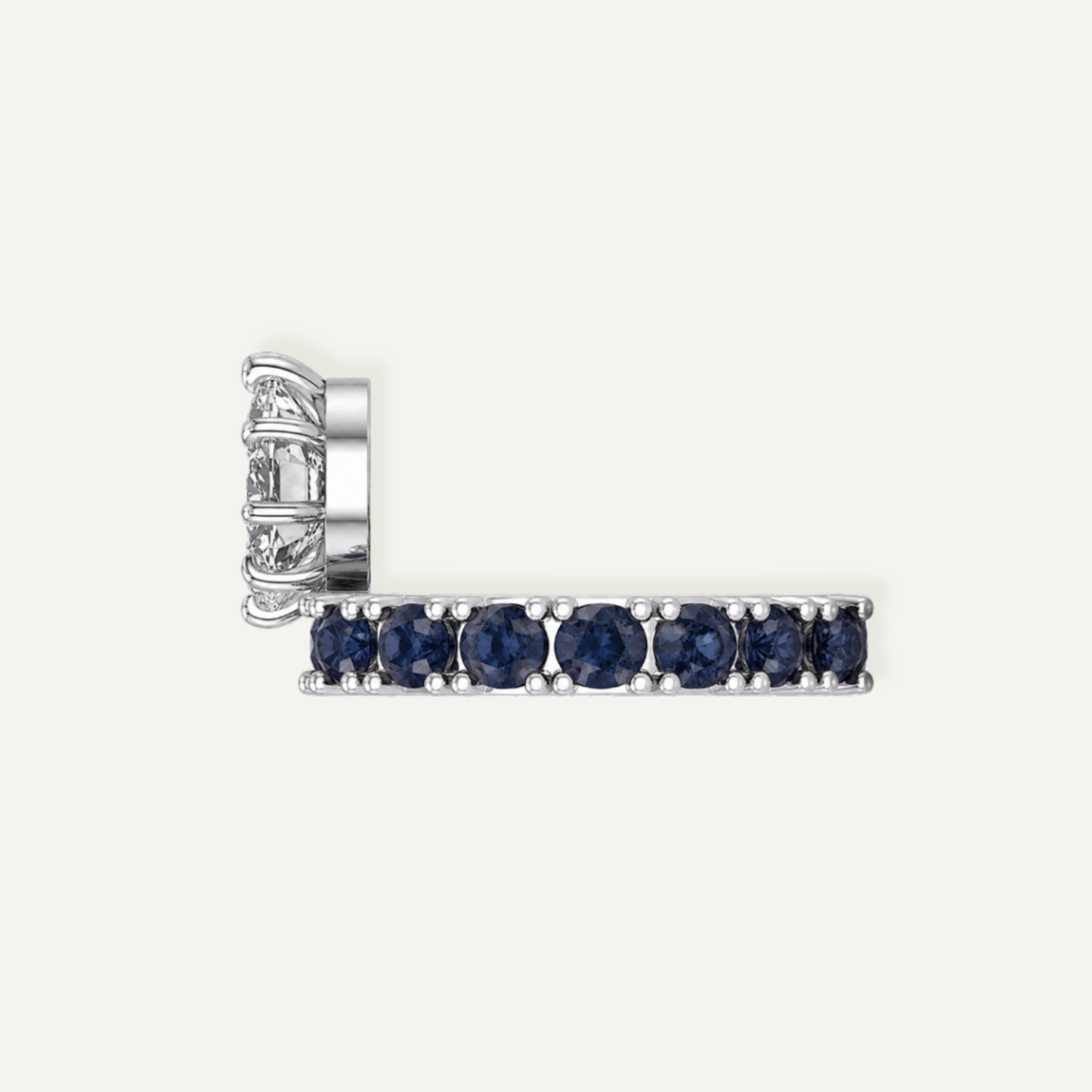 Athena Oval Sapphire and Diamond Ring