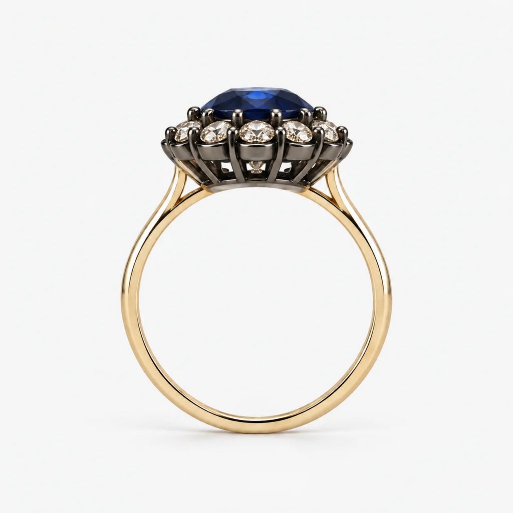Benedetta Sapphire and Diamond Ring