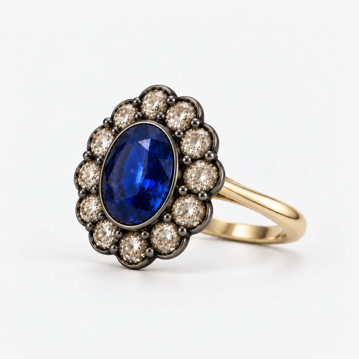 Benedetta Sapphire and Diamond Ring