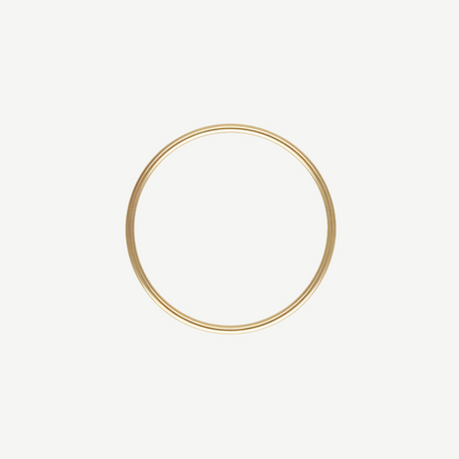 14k Very Thin Rounded Band