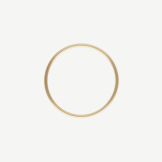 14k Very Thin Rounded Band