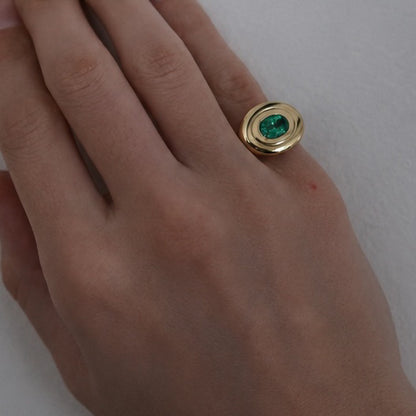 Céline Emerald Ring