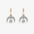 Crescent Moon Jan Diamond Huggies
