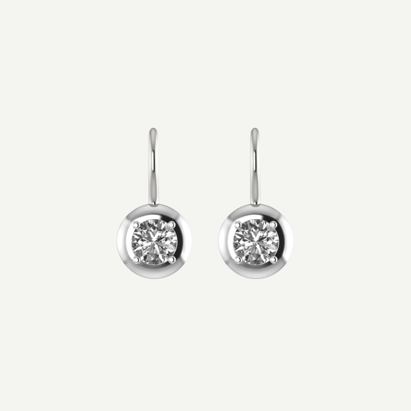 Jan 0.50ct Diamond Saucer Drop Earrings