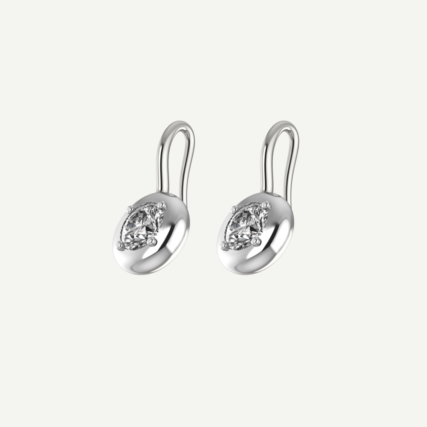 Jan 0.50ct Diamond Saucer Drop Earrings