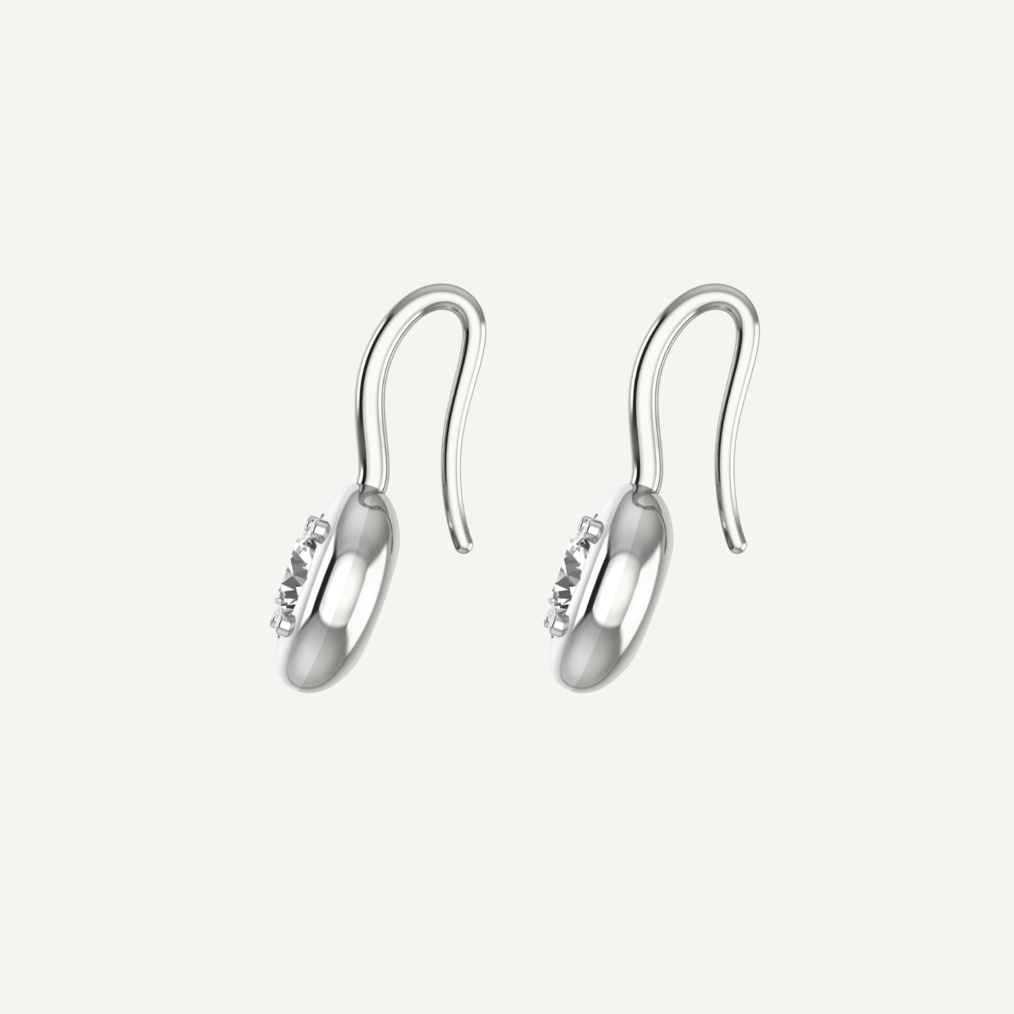 Jan 0.50ct Diamond Saucer Drop Earrings