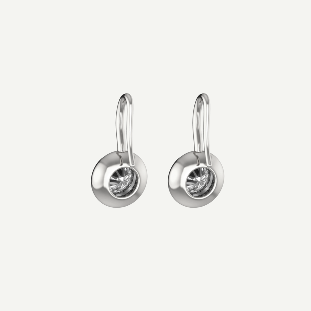 Jan Round 0.50ct Diamond Drop Earrings