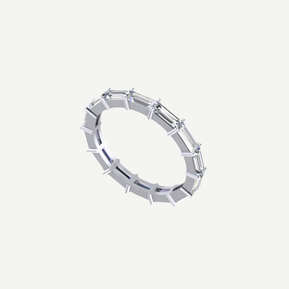 Platinum Baguette Diamond Eternity Band