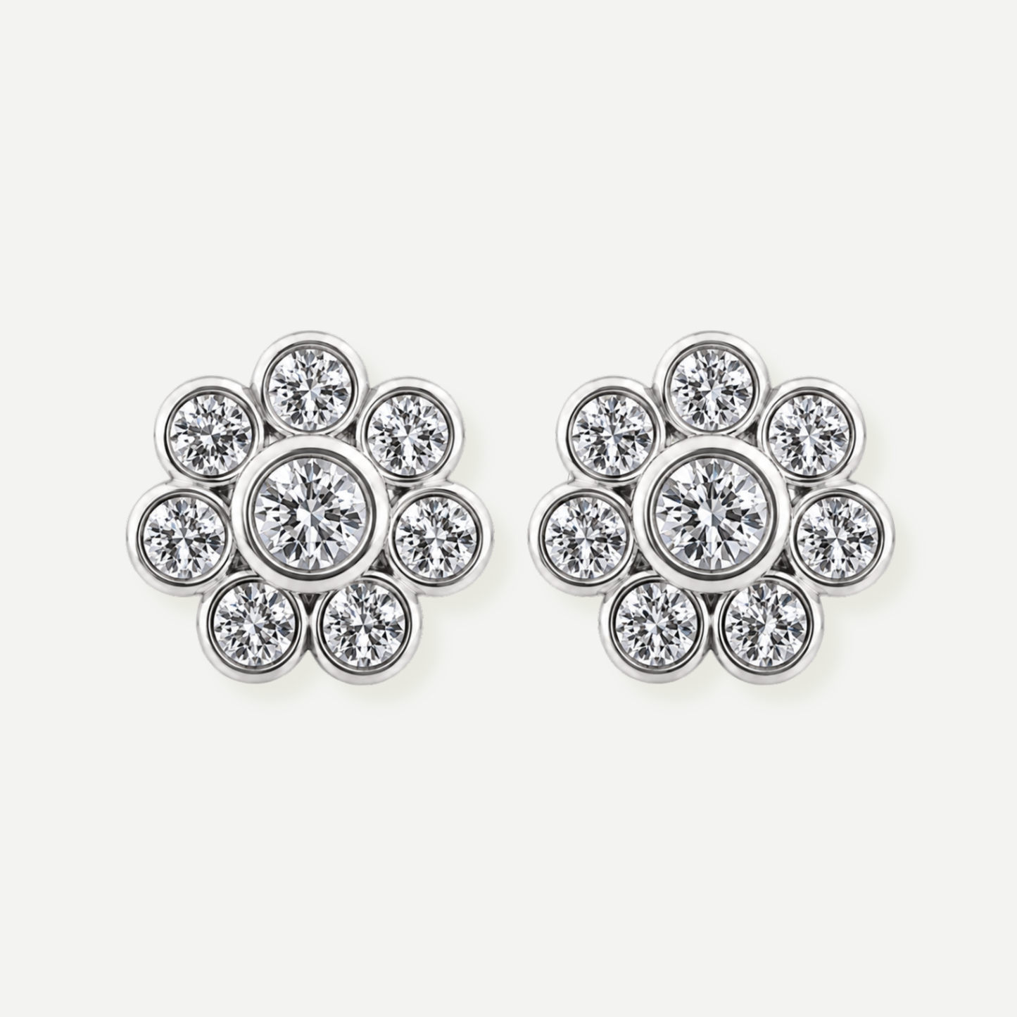Diamond Daisy Earrings