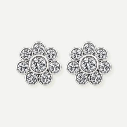 Diamond Daisy Earrings
